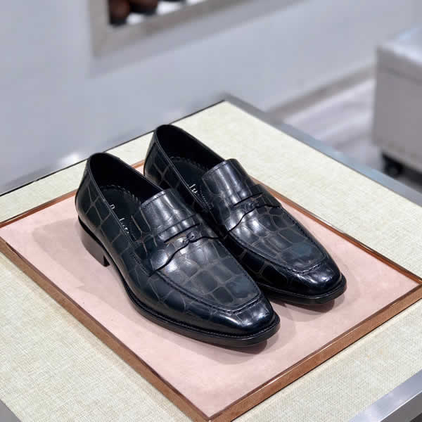 Berluti Black Male Crocodile Pattern Leisure Office Shoes For Men Brand Business Office Fashion Shoes Man design Luxury Leather Men Shoes